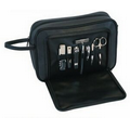 Leather Toiletry Combo Grooming Manicure Set
